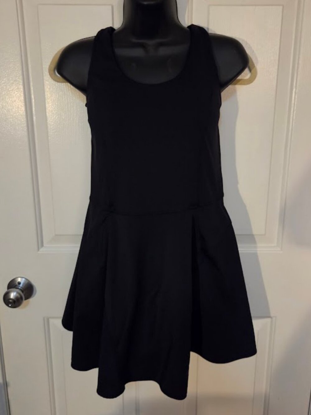 JoyLab Black Athletic Tennis Dress Skort Built-in Shorts & Bra Women's M Medium